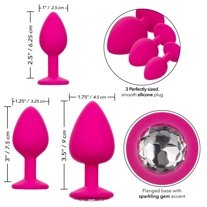 Cheeky Gems Anal Training Kit (Pink)