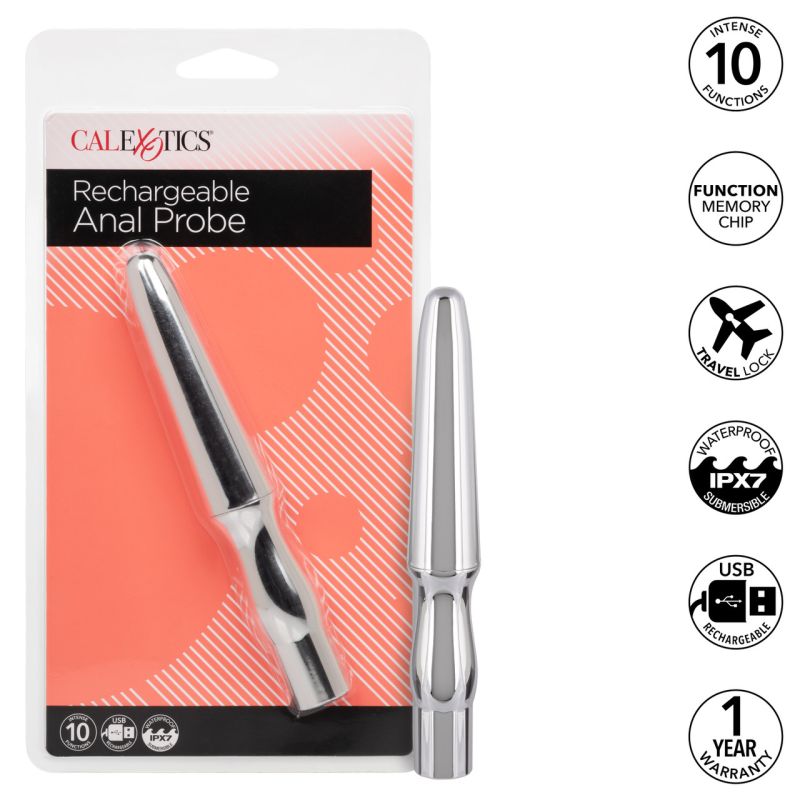 Rechargeable Anal Probe (Silver)