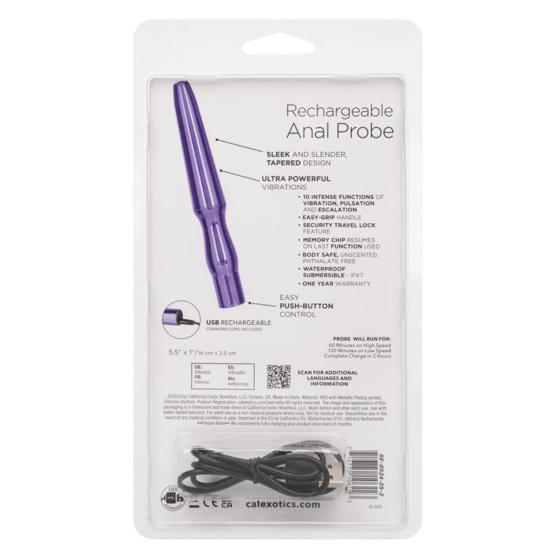 Rechargeable Anal Probe (Purple)
