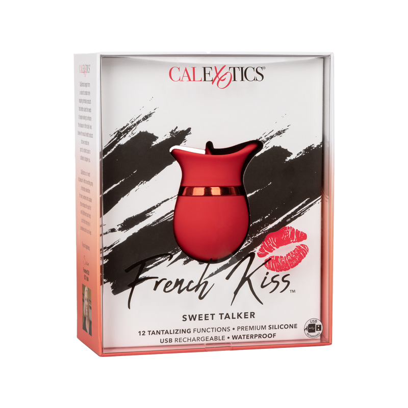 French Kiss Sweet Talker - Flickering Massager - Calexotics (Red)