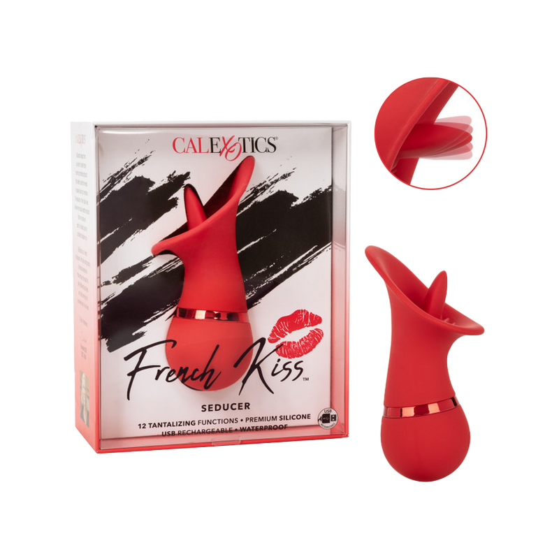 French Kiss Seducer Compact Massager (Red)