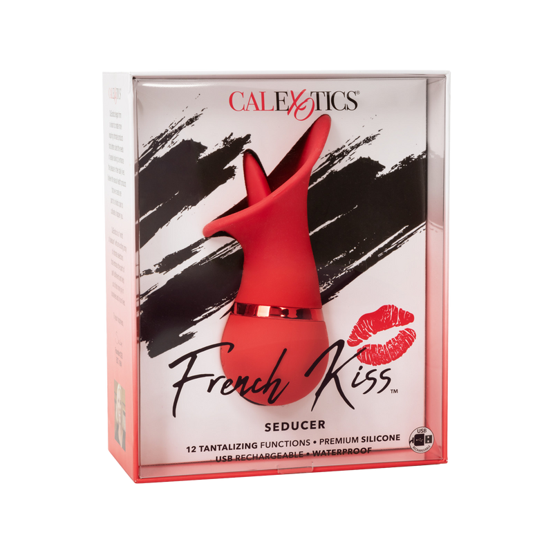 French Kiss Seducer Compact Massager (Red)