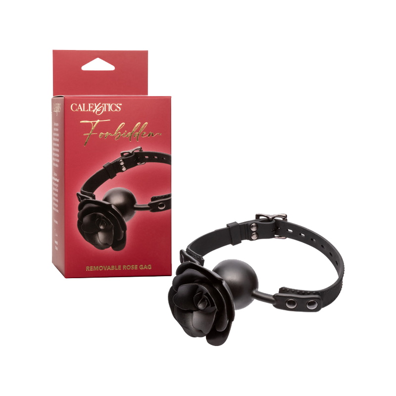 Forbidden Removable Rose Gag (Black)