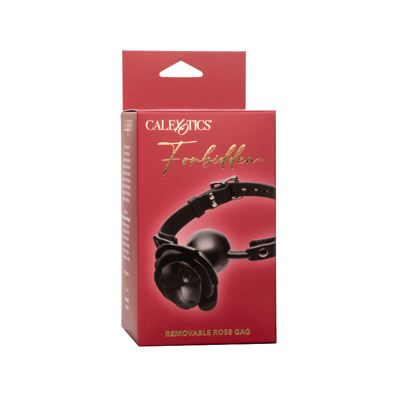Forbidden Removable Rose Gag (Black)