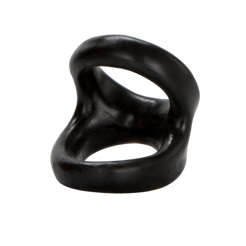 Snug Tugger Double Cock Ring - Calexotics (Black)
