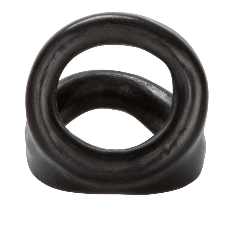 Snug Tugger Double Cock Ring - Calexotics (Black)