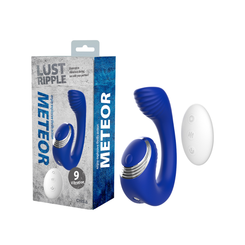 Meteor Vibrator with Remote Control (Blue)