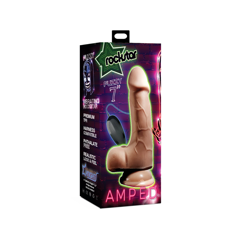 Fuzzy Vibrating Dildo - 7