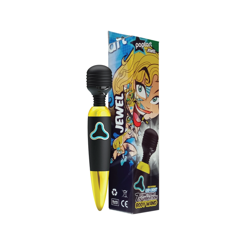 Jewel - Rechargeable Body Wand (Black & Gold)