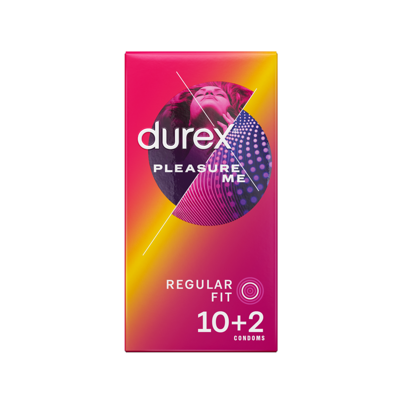 Durex Pleasure Me Latex 10's + 2 Free Condoms