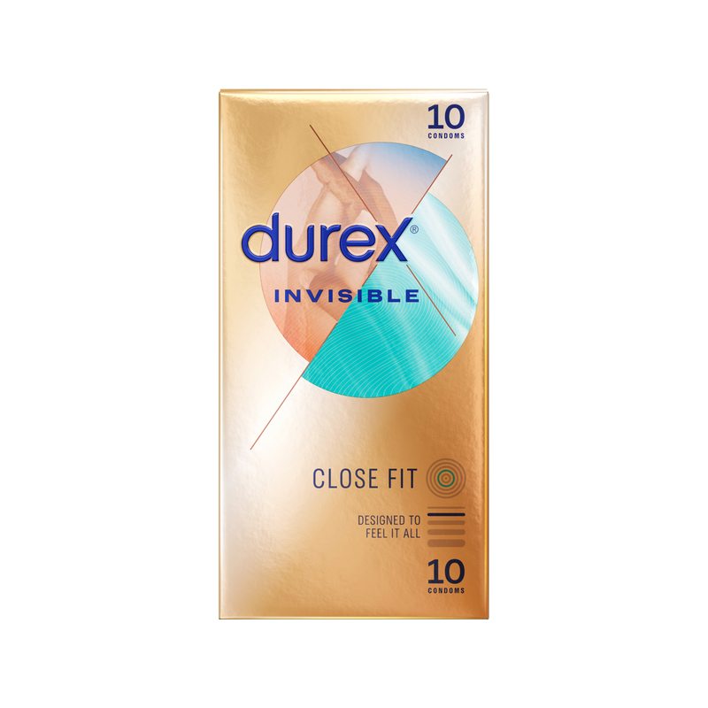 Durex Invisible - Close Fit 10's Condoms