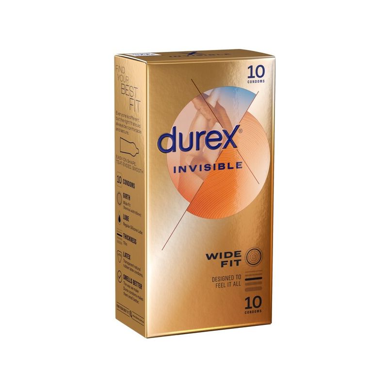 Durex Invisible - Wide Fit 10's Condoms