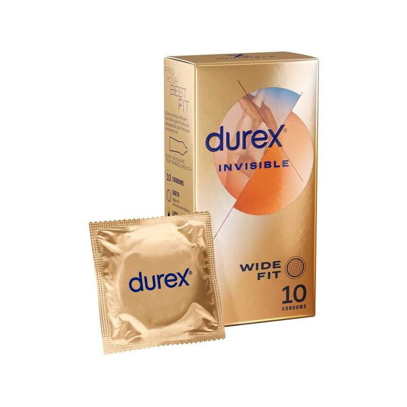 Durex Invisible - Wide Fit 10's Condoms