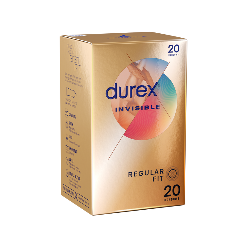 Durex Invisible - Regular Fit 20's Condoms