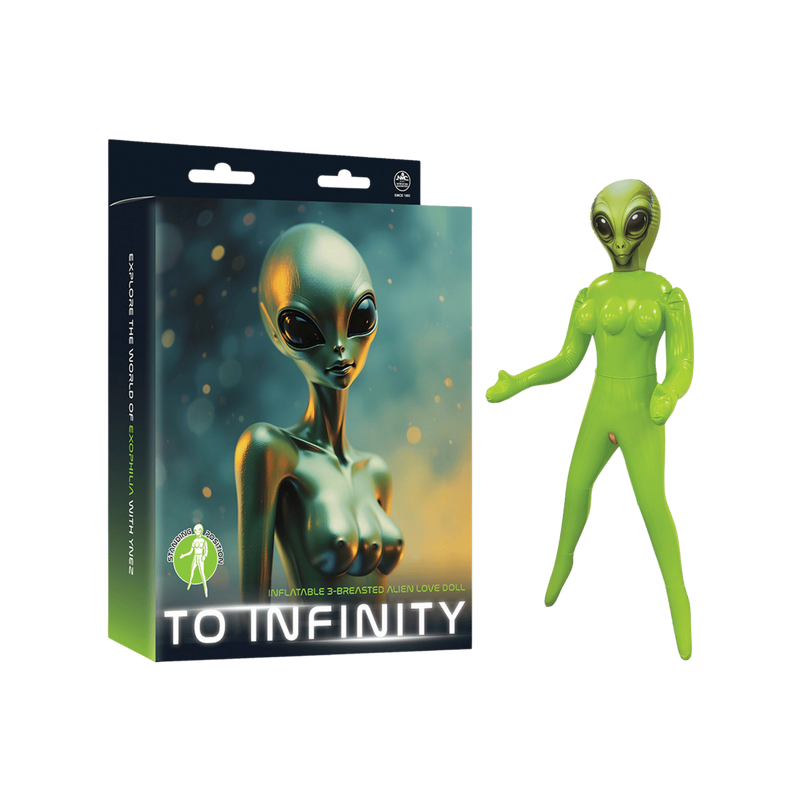 Inflatable 3-Breasted Alien Love Doll - (Ynez Standing)