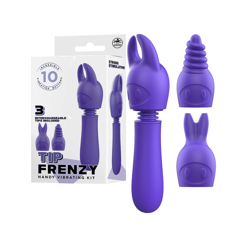 Tip Frenzy Vibrating Kit - Excellent Power (Purple)