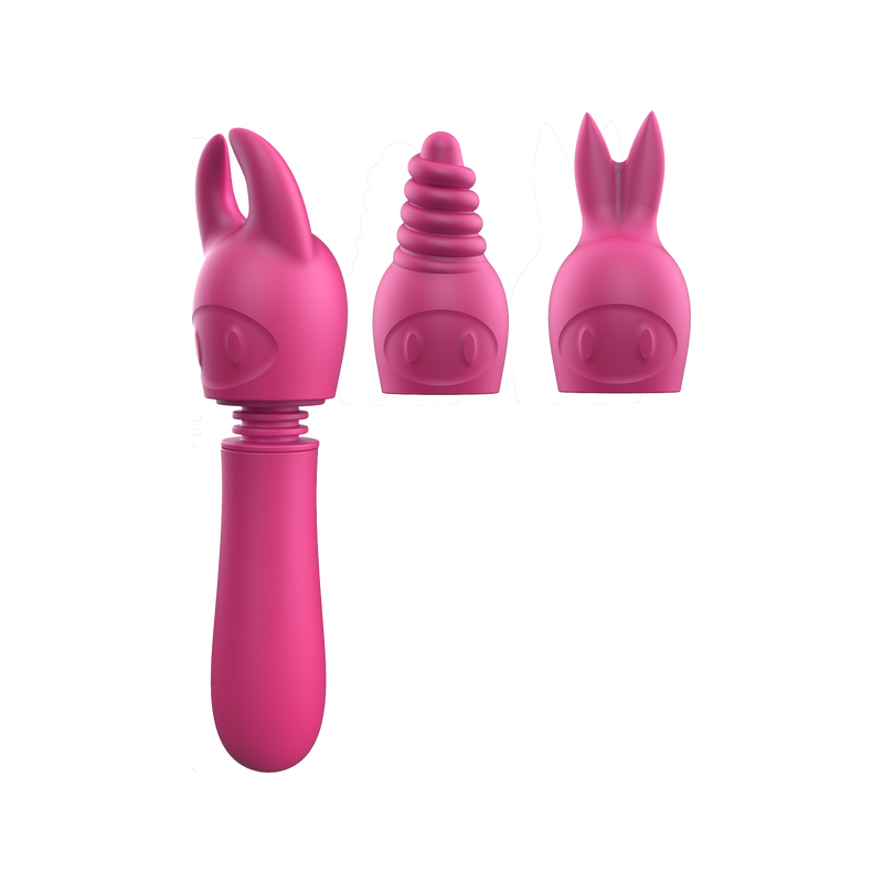 Tip Frenzy Vibrating Kit - Excellent Power (Pink)