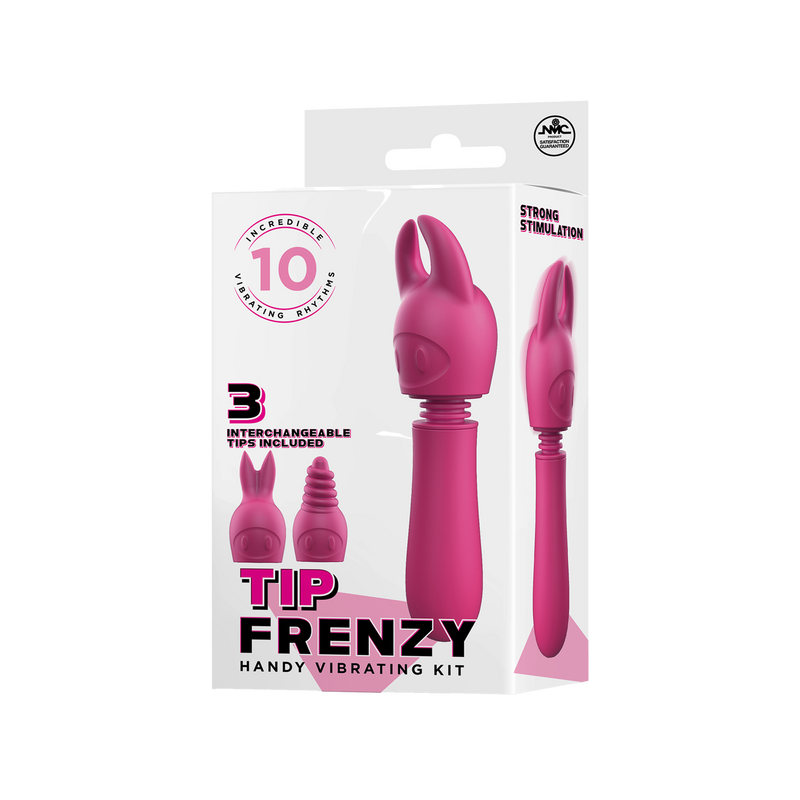 Tip Frenzy Vibrating Kit - Excellent Power (Pink)