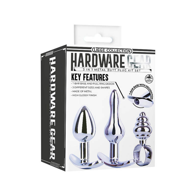 3 in 1 Metal Butt Plug Kit Set (Type A)