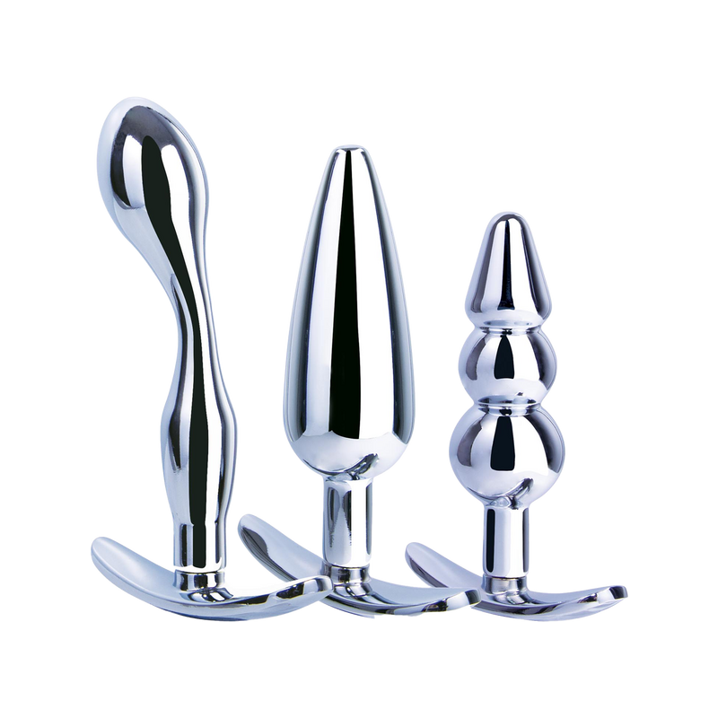 3 in 1 Metal Butt Plug Kit Set (Type C)