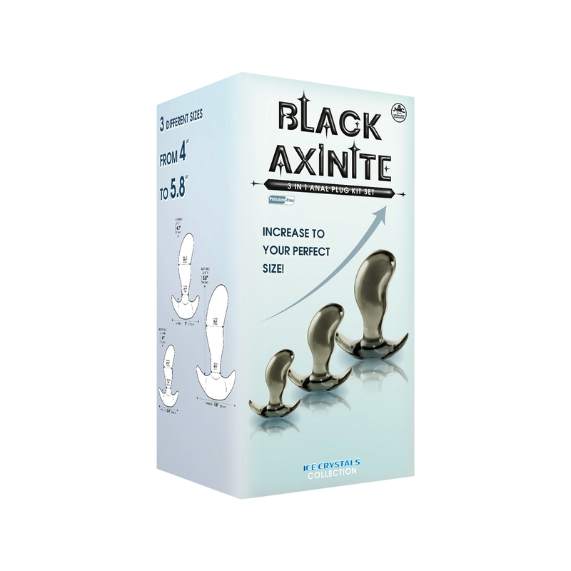 3 In 1 Anal Plug Kit Set (Bent smoke)