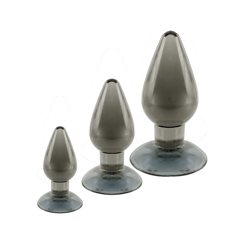 3 In 1 Anal Plug Kit Set (Traditional smoke)