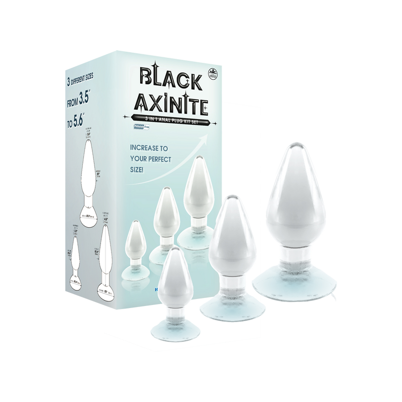 3 In 1 Anal Plug Kit Set (Traditional clear)