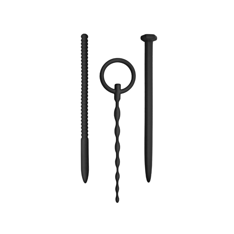 Knot Knot 3in1 Urethal Sounding Kit - Nail (Black)