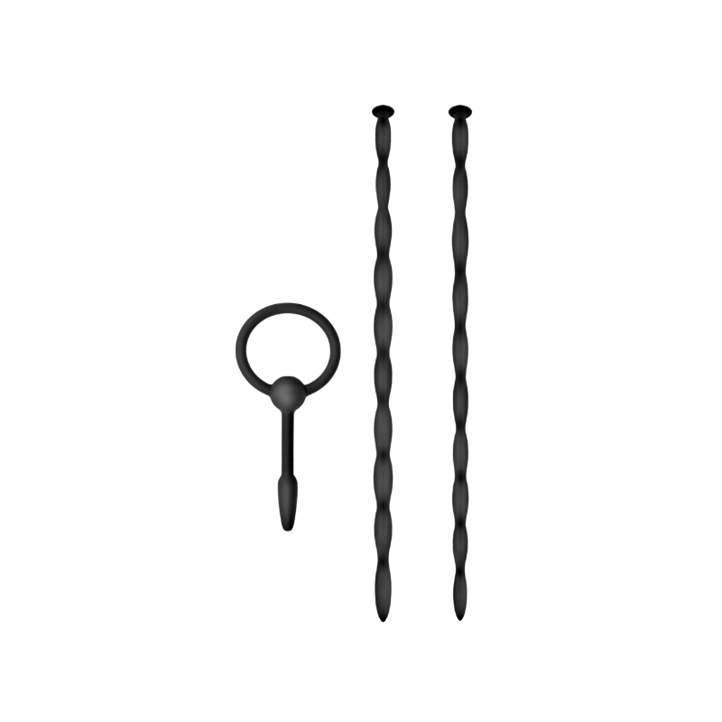Knot Knot 3in1 Urethral Sounding Kit - Twist (Black)