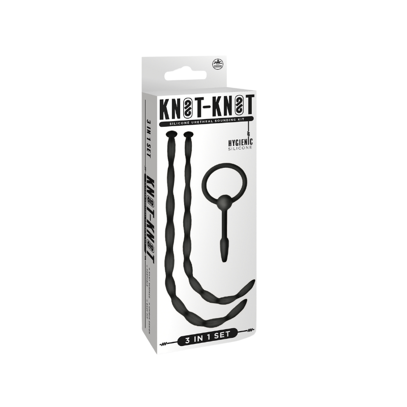 Knot Knot 3in1 Urethral Sounding Kit - Twist (Black)