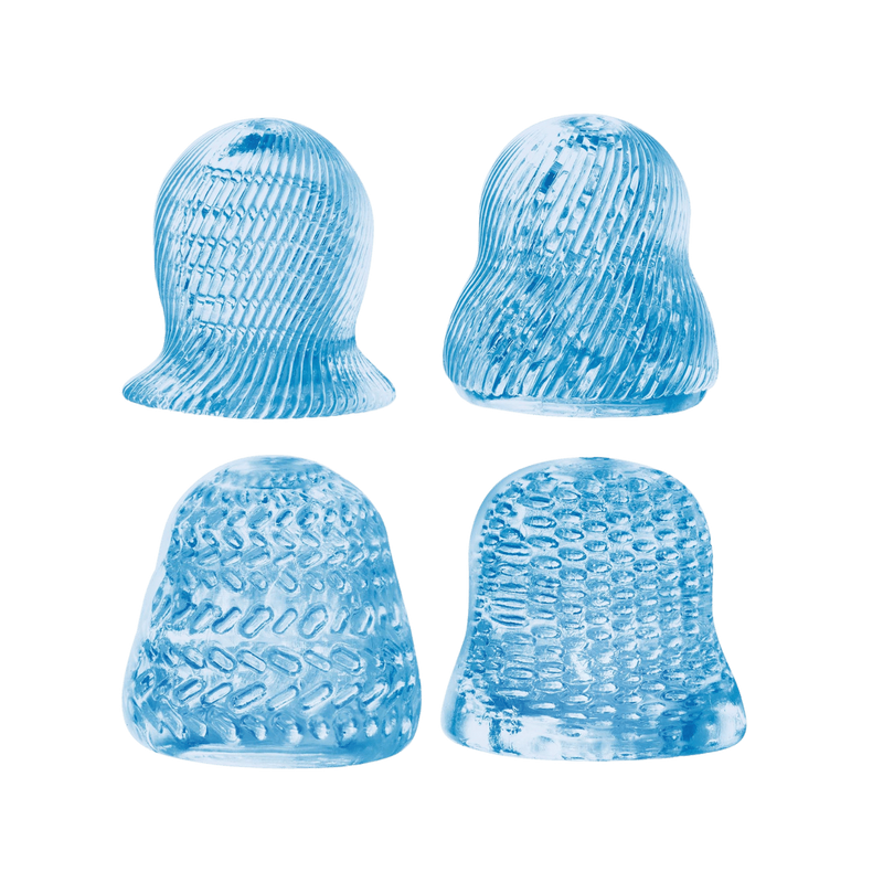 4 in 1 Glans Stroker Set (Blue)