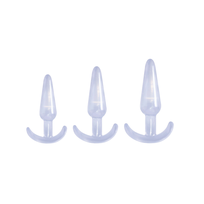 Butt Fantasy - Triple Tapered Anal Plug Set (Clear)