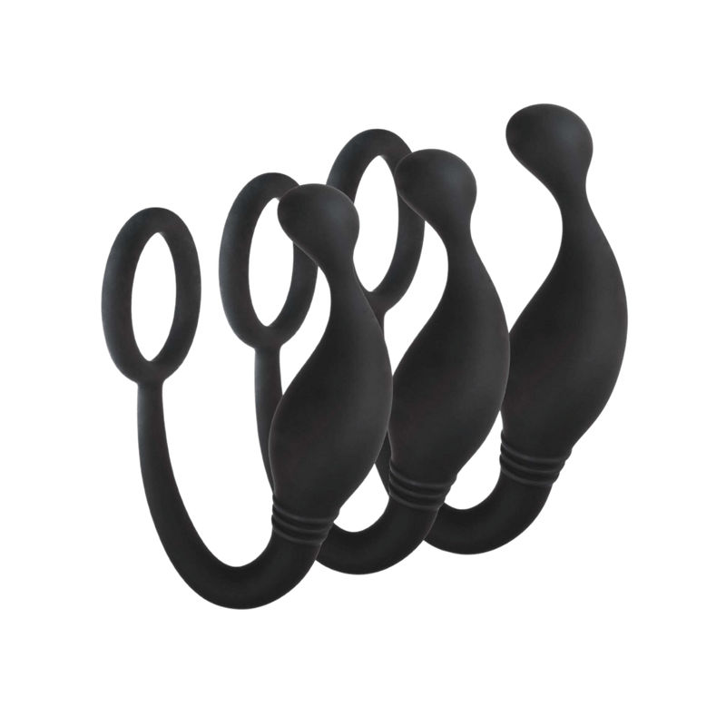 Prostate Plug with Love Ring (3 Piece Set)
