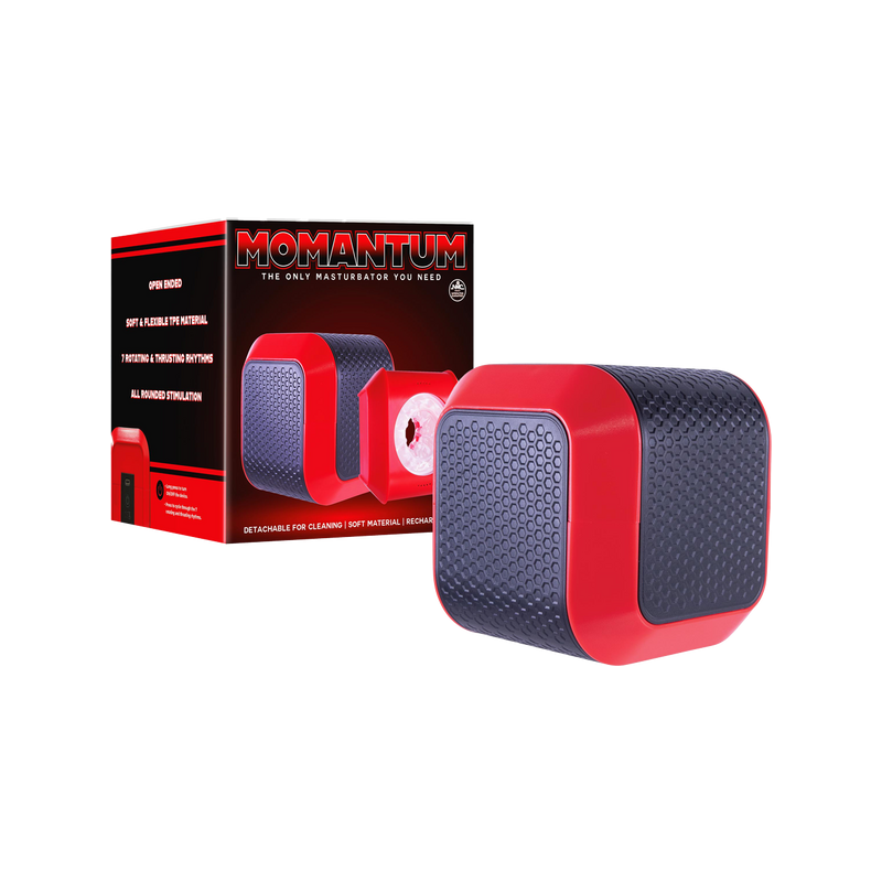 The Cube - Momantum - All Rounded Stimulation - Excellent Power (Red & Black)