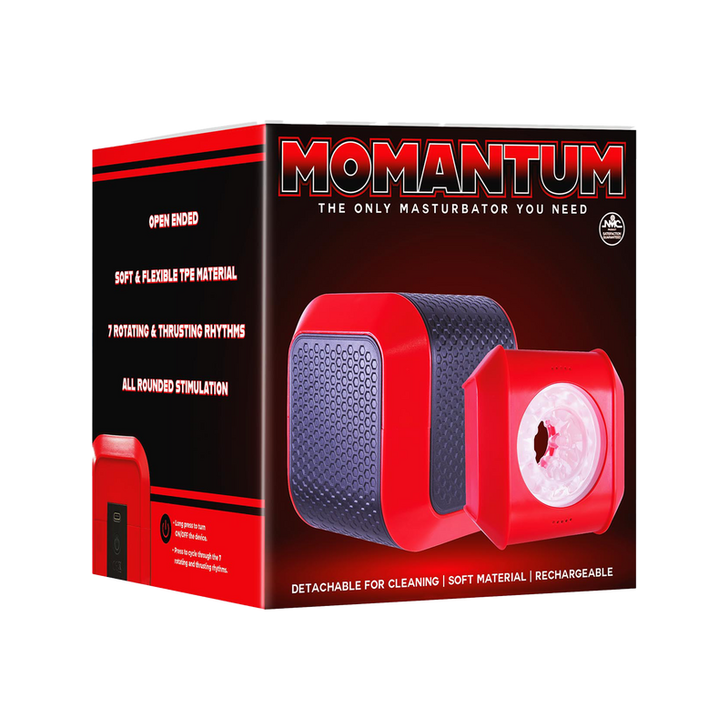 The Cube - Momantum - All Rounded Stimulation - Excellent Power (Red & Black)