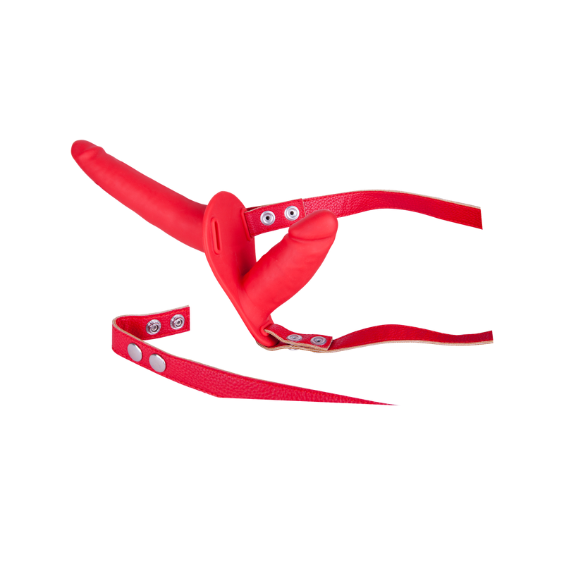 Dual Dildo Sex Companion Strap-on Harness (Red)