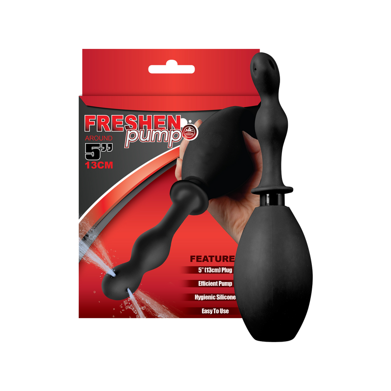 Freshen Pump Anal Douche Ribbed (Black)