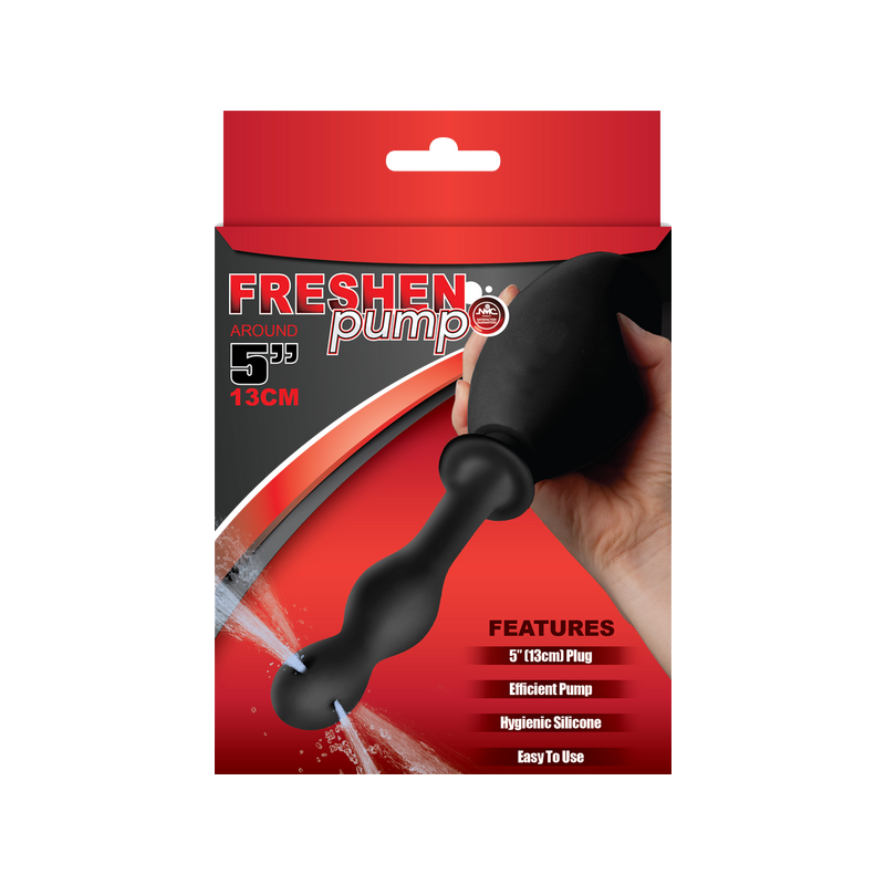 Freshen Pump Anal Douche Ribbed (Black)
