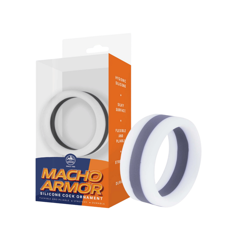 Macho Armor Cock Ornament (Grey)