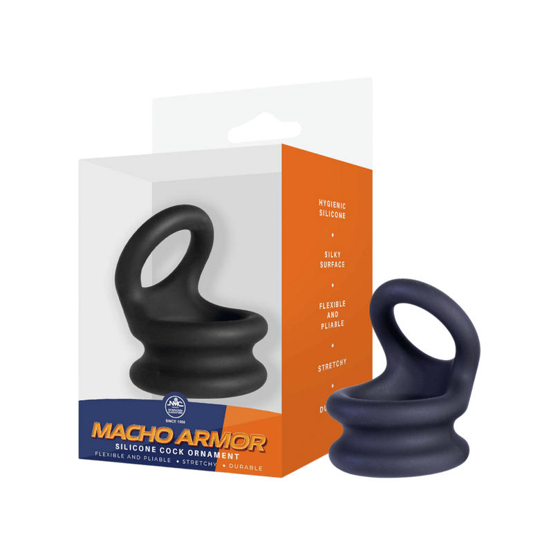 Macho Armor Medium Cock Ring (Black)