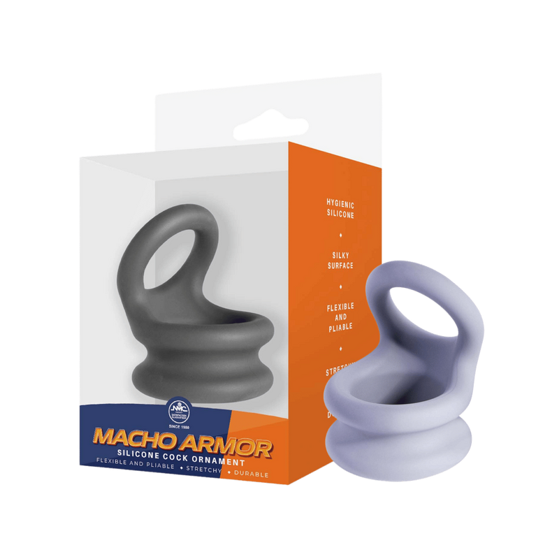 Macho Armor Medium Cock Ring (Grey)