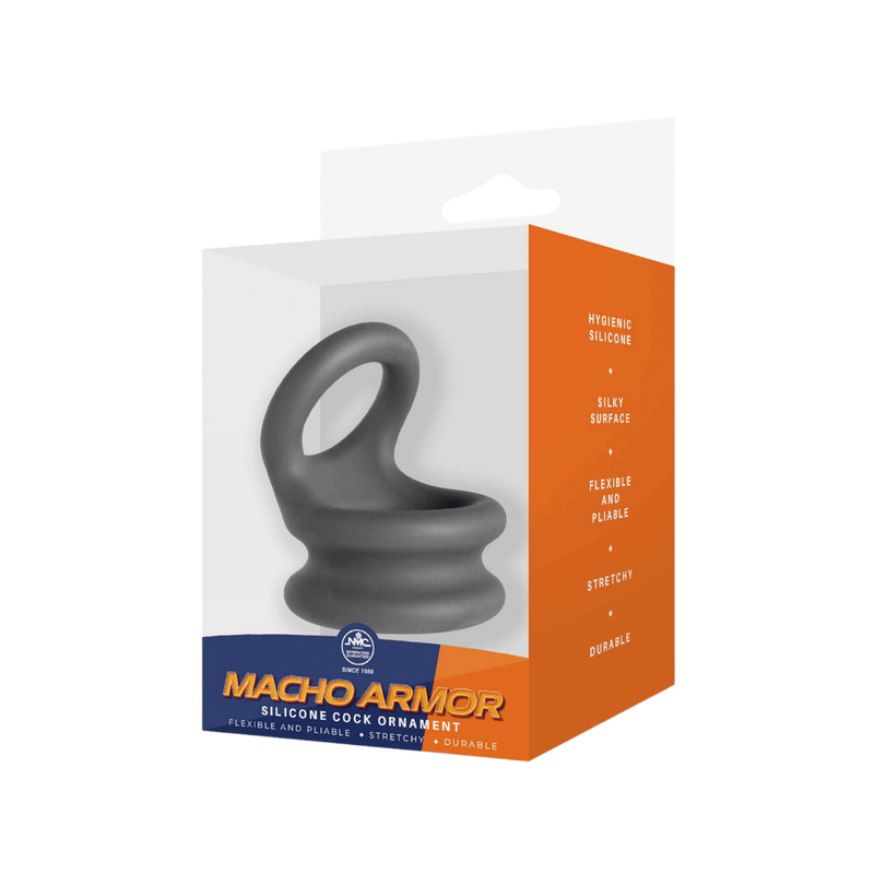 Macho Armor Medium Cock Ring (Grey)