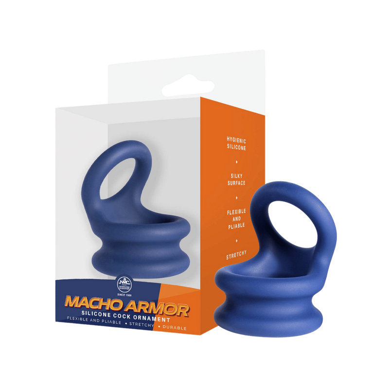Macho Armor Medium Cock Ring (Blue)