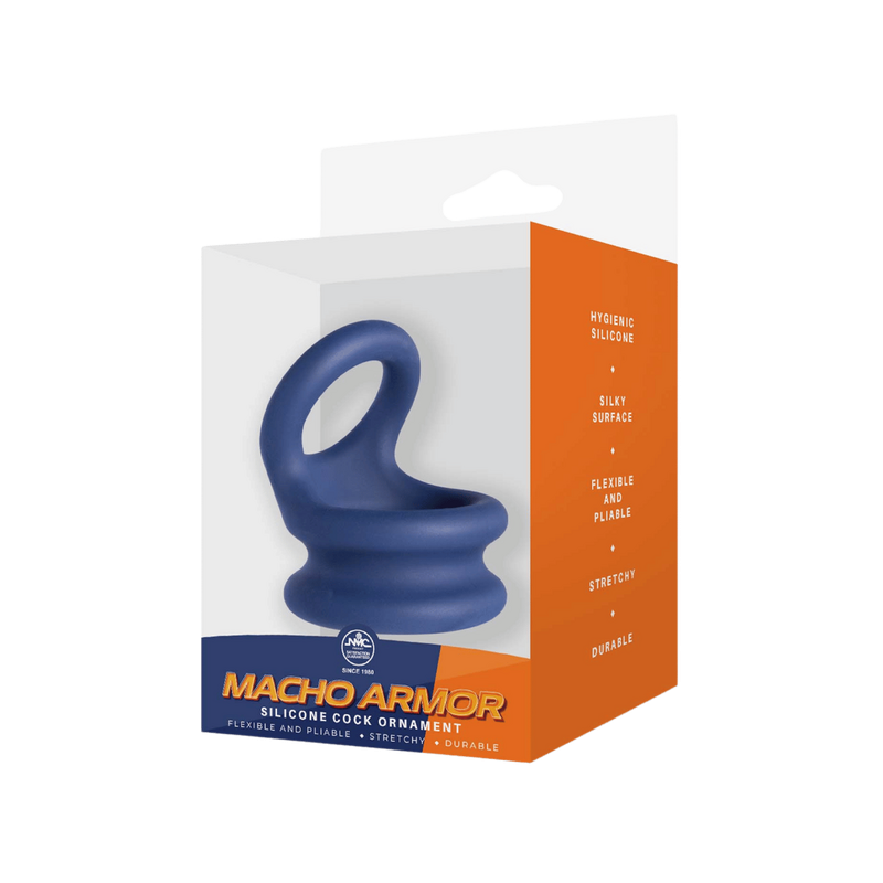Macho Armor Medium Cock Ring (Blue)