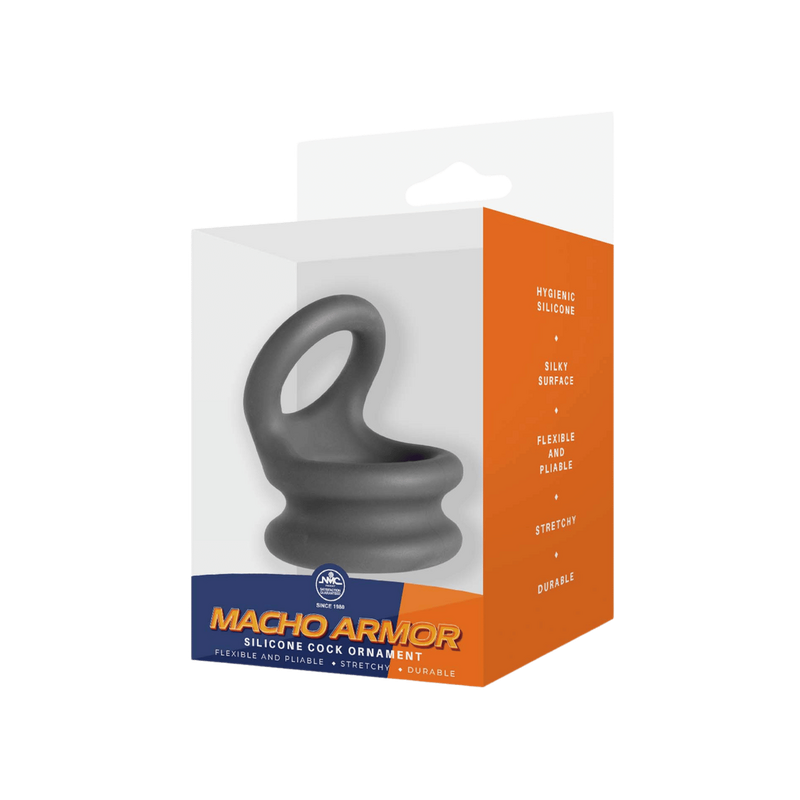 Macho Armor Large Cock Ring (Grey)