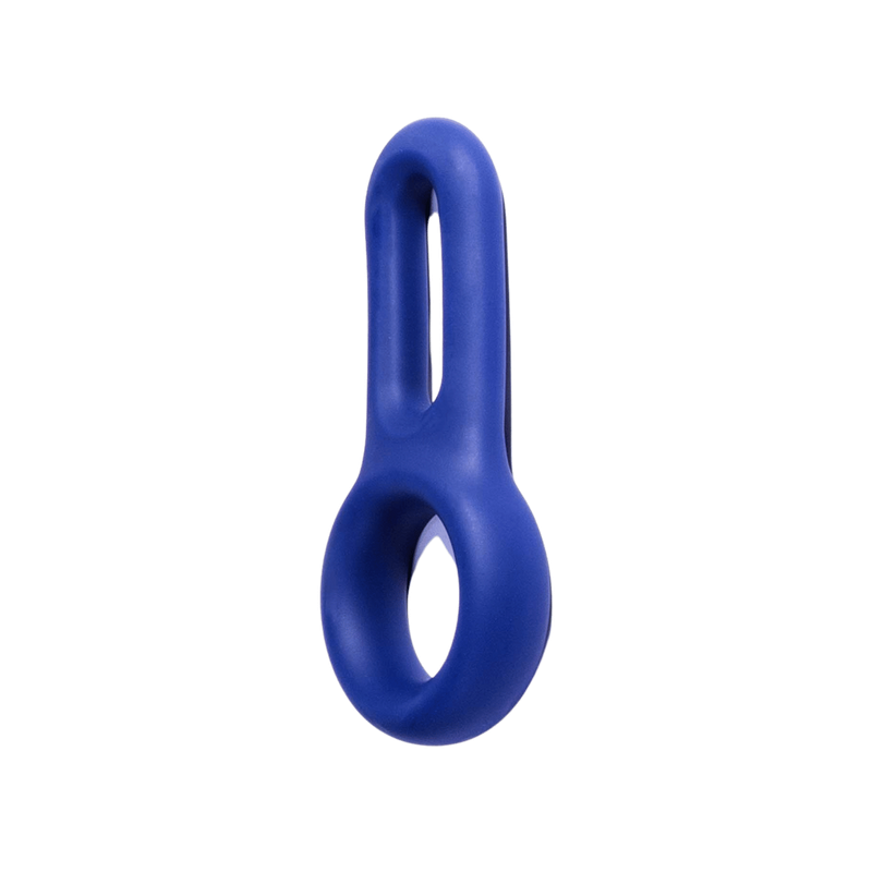 Macho Armor Stretchy Silicone Cock & Ball Ring (Blue)