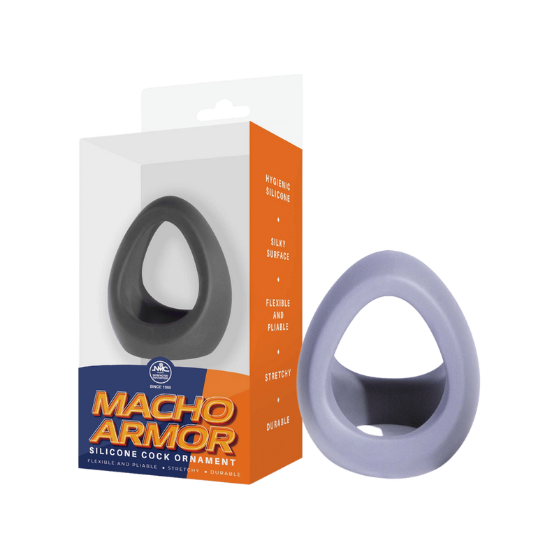 Macho Armor Cock & Ball Ring (Grey)