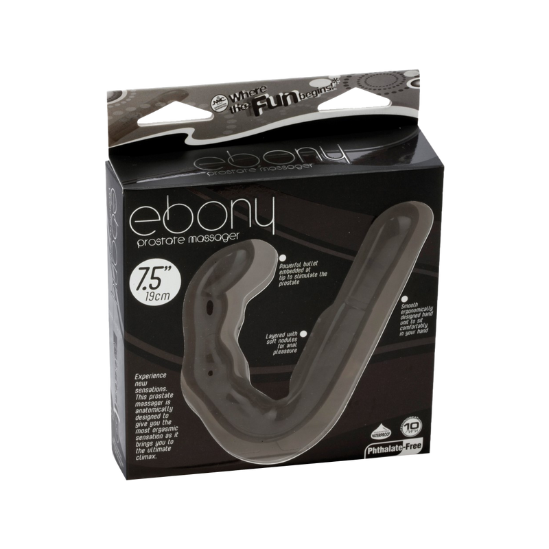 Ebony Prostate Massager (Black)