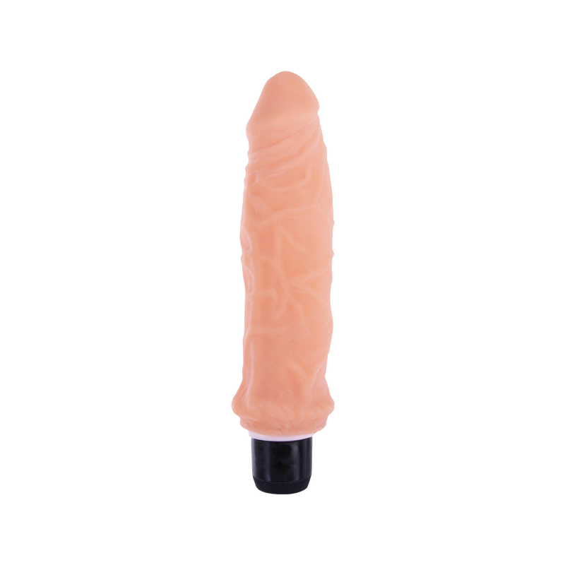 Ribbed Vibrating Dildo - 6.5