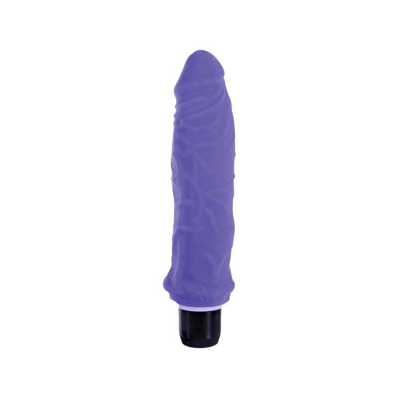 Ribbed Vibrating Dildo - 6.5